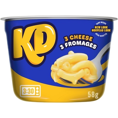 Kraft Triple Cheese Macaroni & Cheese Snack Cup 58 g, $5.84/100g