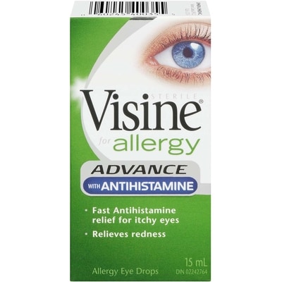 Visine Allergy Eye Drops, Advance with Antihistamine 15 ml, $76.60/100ml