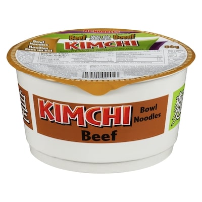 Mr Noodles Kimchi Bowl Noodles, Beef 86 g, $2.31/100g