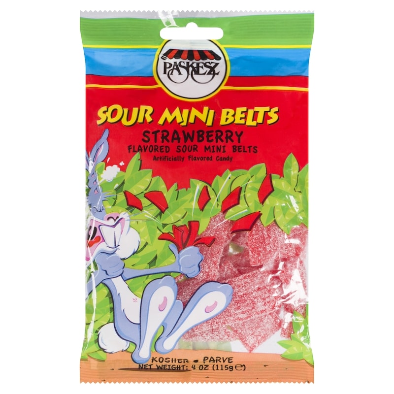 Kosher Candy, Strawberry Mini Belts