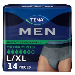 Maximum Plus Incontinence Protective Underwear for Men, L/XL, 14Count