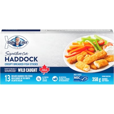 High Liner Signature Cuts Haddock Fish Sticks 350 g, $3.14/100g