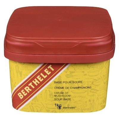 Berthelet Base pour soupe crème de champignons 1 kg, 2,00 $/100g