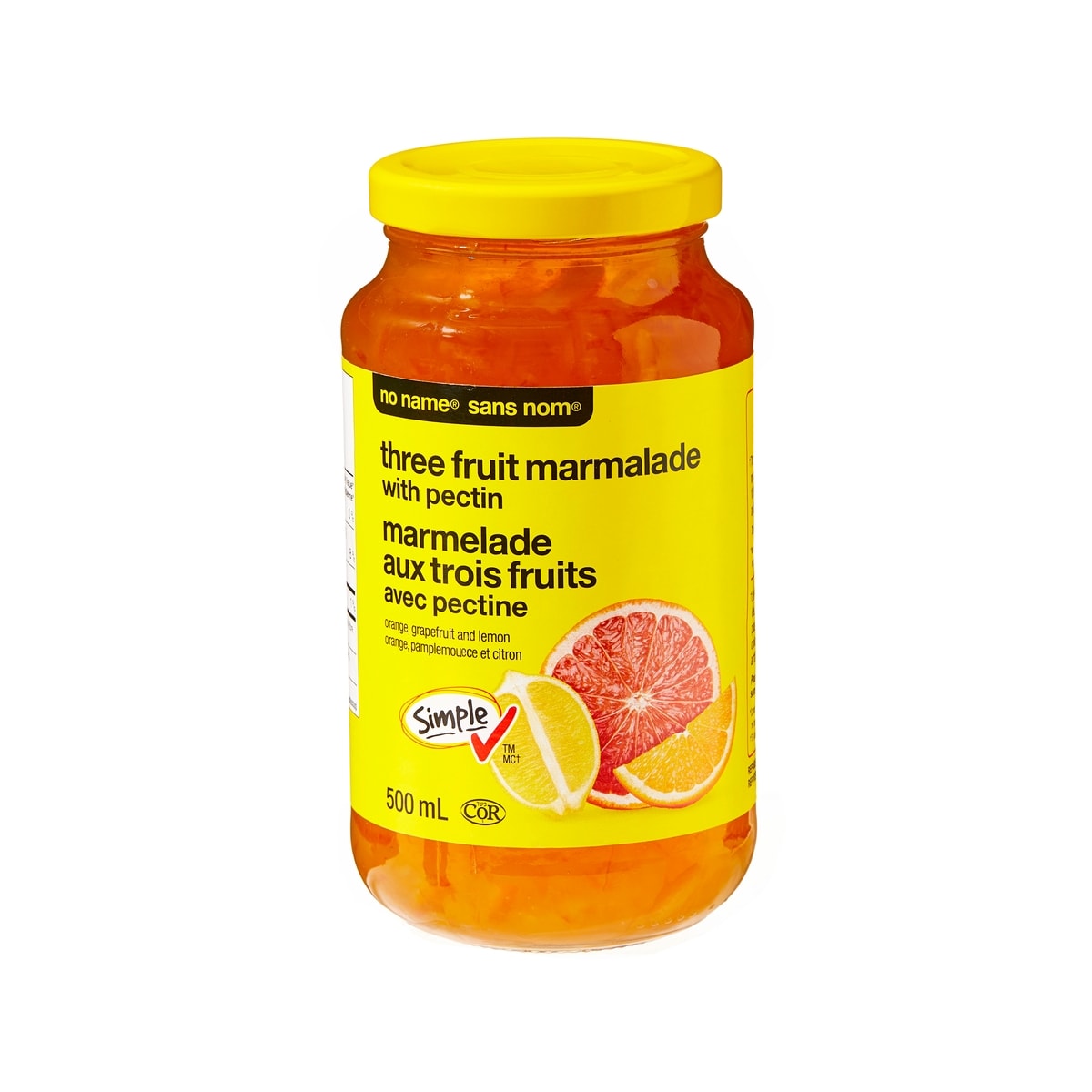 No Name 3 Fruit Marmalade with Pectin 500 ml, $1.20/100ml