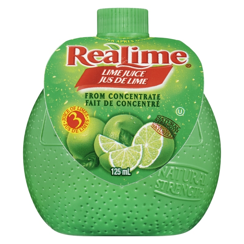 Real Lemon Realime Single Strength Lime Juice 125 ml Your