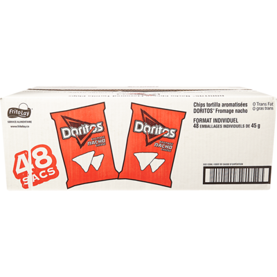 Doritos Croustilles au fromage nacho 48x45.0 g, 1,94 $/100g