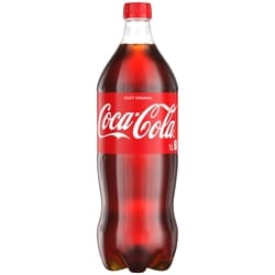 Coca-Cola Cola Bouteille 1 l, 0,30 $/100ml