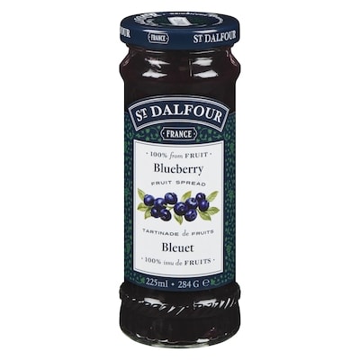 St Dalfour Deluxe Spread, Wild Blueberry 225 ml, $2.22/100ml
