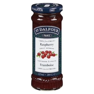 St. Dalfour Tartinade à la framboise 225 ml, 3,11 $/100ml