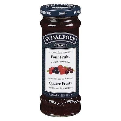 St. Dalfour Tartinade aux quatre fruits 225 ml, 3,33 $/100ml
