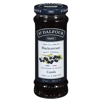 St Dalfour Deluxe Spread, Blackcurrant 225 ml, $3.11/100ml