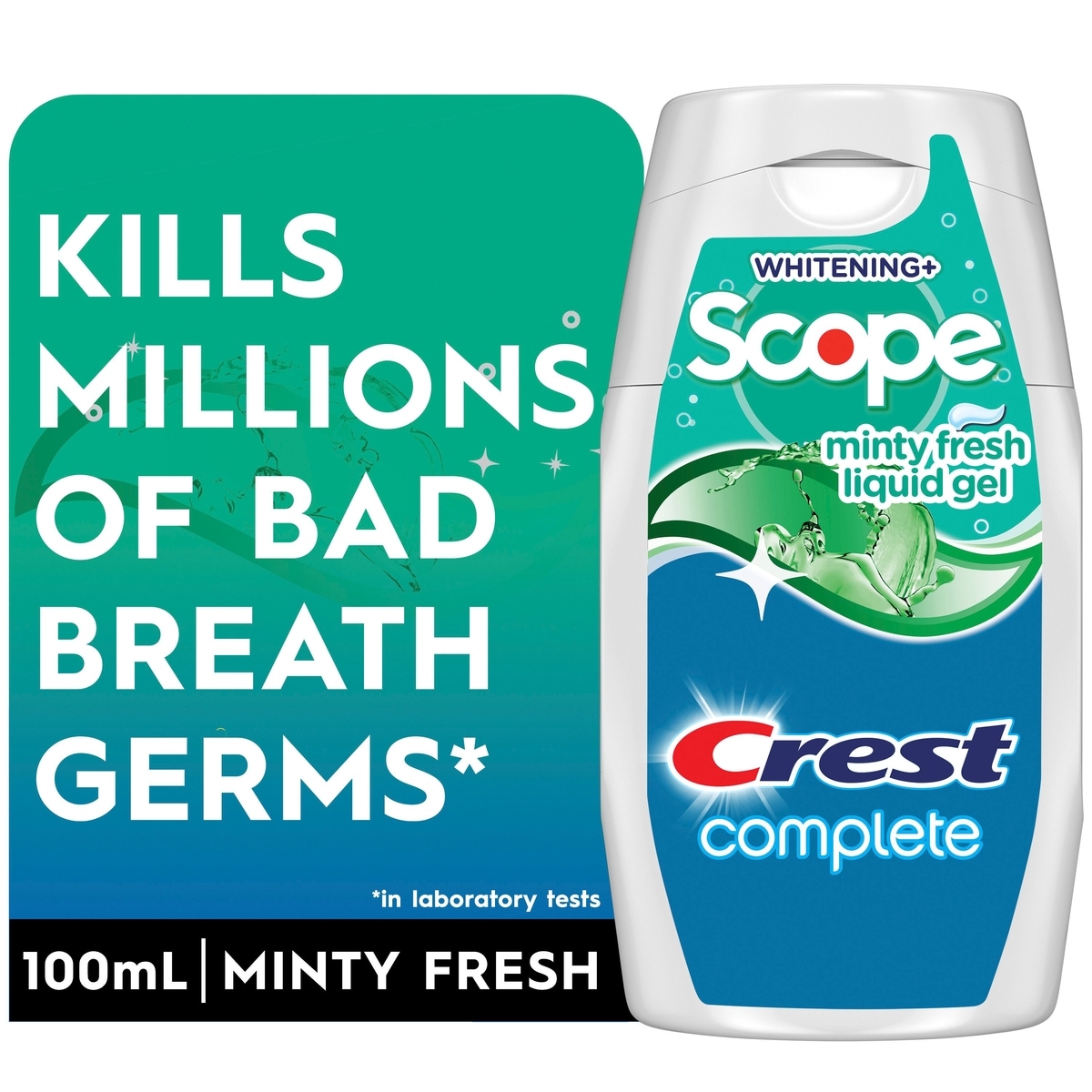 Crest Complete Whitening + Scope Minty Fresh Liquid Gel 100 ml, $3.49/100ml