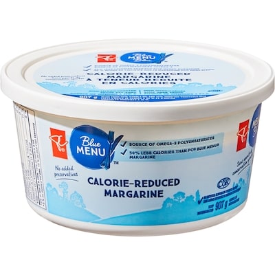 PC Blue Menu Blue Menu Calorie Reduced Margarine 907 g, $0.72/100g
