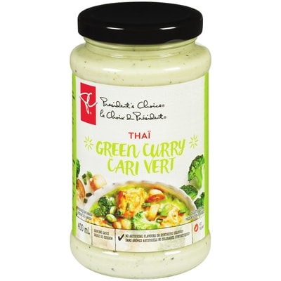 le Choix du Président Sauce de cuisson au cari vert thaï 400 ml, 1,50 $/100ml