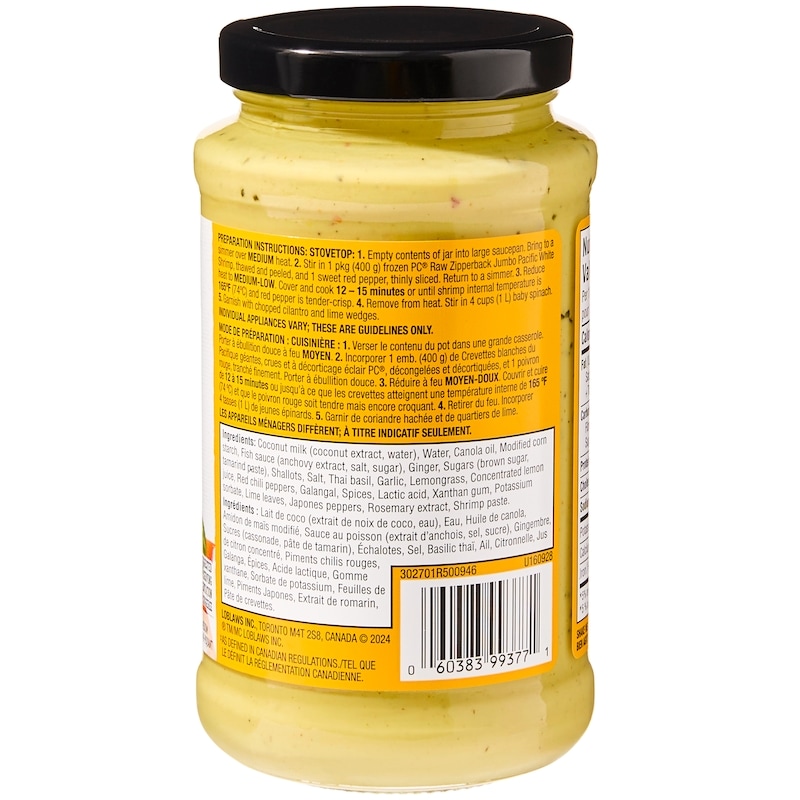 Thaï Yellow Curry Cooking Sauce