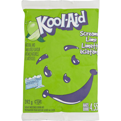 Kool-Aid Slushies, Screaming Lime     392 g, $1.09/100g