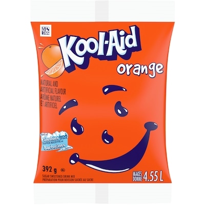 Kool-Aid Slushies, Orange      392 g, $1.09/100g