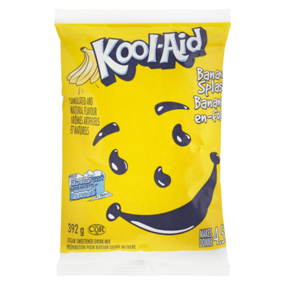 Kool-Aid Slushies, Banana      392 g, $1.09/100g