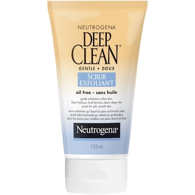 Neutrogena Doux exfoliant Deep Clean 125 ml, 10,39 $/100ml
