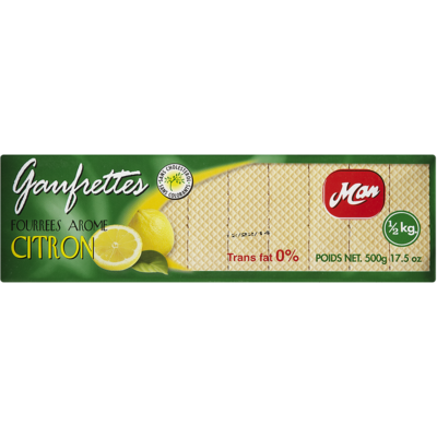 Homme Gaufrettes à saveur de citron casher 500 g, 1,00 $/100g