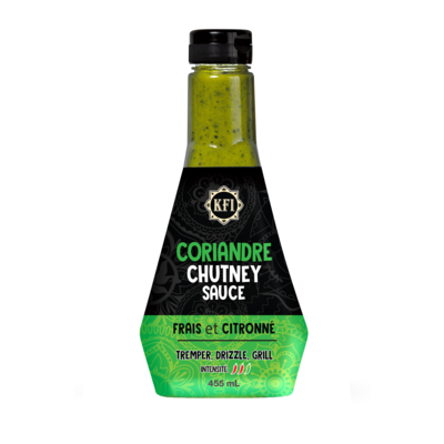KFI Coriandre chutney sauce 455 ml, 0,88 $/100ml