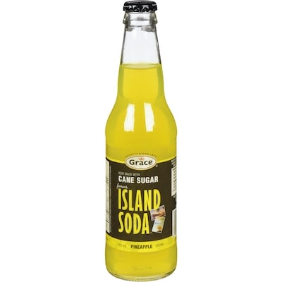 Grace Island Soda, Pineapple 355 ml, $0.39/100ml