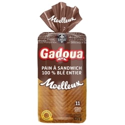 Gadoua Pain à sandwich 100% blé entier 675 g, 0,62 $/100g