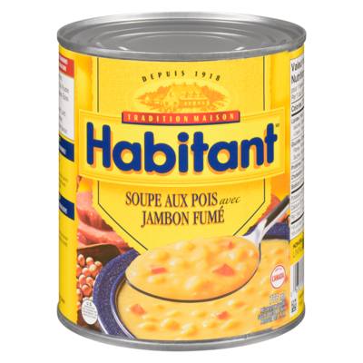Habitant Soupe aux pois avec jambon fumé 796 ml, 0,31 $/100ml