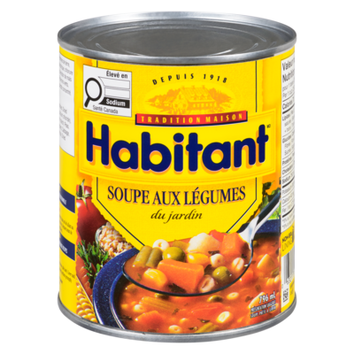Habitant Soupe aux légumes du jardin 796 ml, 0,38 $/100ml