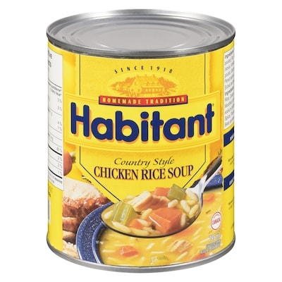 Habitant Country Style Chicken Rice Soup 796 ml, $0.25/100ml