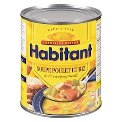 Habitant Soupe poulet et riz à la campagnarde 796 ml, 0,25 $/100ml