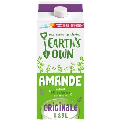 Earth’s Own Boisson à l’amande Originale 1.89 l, 0,24 $/100ml