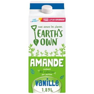 Earth’s Own Boisson à l’amande Vanille 1.89 l, 0,24 $/100ml
