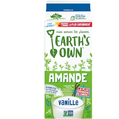 Earth’s Own Boisson à l'amande, Vanille 1.89 l, 0,24 $/100ml