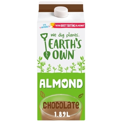 Earth's Own Almond Beverage, Chocolate 1.89 l, $0.26/100ml
