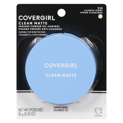 Cover Girl Clean Oil Control, Pressed Powder, Classic Ivory 10 g, $1.00/1ea