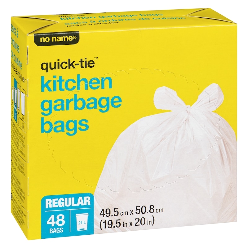 Regular Quick-Tie Kitchen Garbage Bags 
