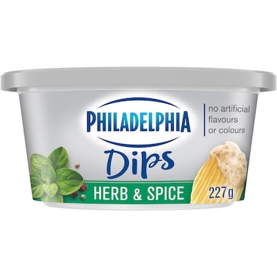 Philadelphia Herb & Spice Dip 227 g, $2.42/100g