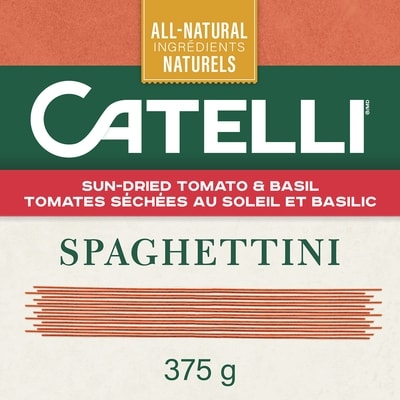 Catelli Sun-Dried Tomato & Basil Spaghettini Pasta 375 g, $1.01/100g