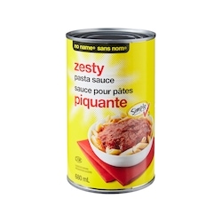 No Name Zesty Pasta Sauce 680 ml, $0.29/100ml