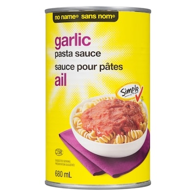 No Name Garlic Pasta Sauce 680 ml, $0.41/100ml
