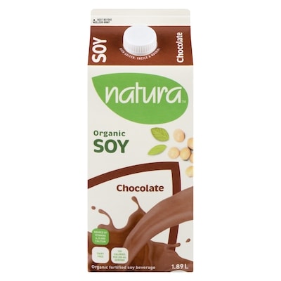 Natura Organic fortified soy beverage chocolate 1.89 l, $0.23/100ml