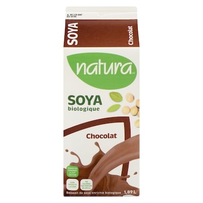 Natura Boisson de soya biologique chocolat 1.89 l, 0,28 $/100ml