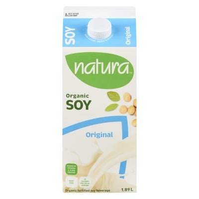Natura Organic fortified soy beverage original 1.89 l, $0.23/100ml