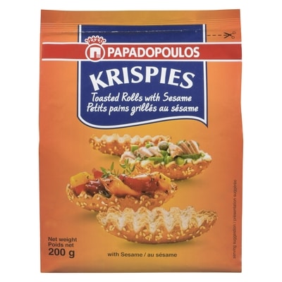 Papadopoulos Bread Krispies, Sesame 200 g, $1.25/100g