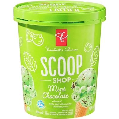 President's Choice Scoop Shop Mint Chocolate Ice Cream 946 ml, $0.48/100ml