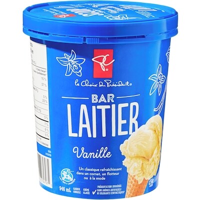 Crème glacée à la vanille, série Bar laitier