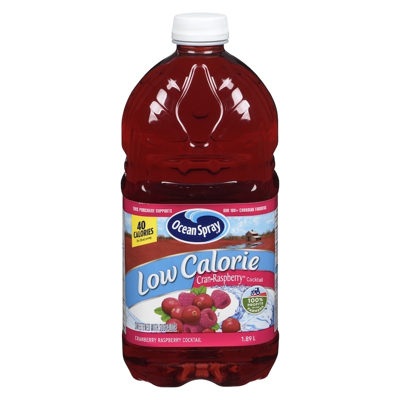 Low Calorie Cranberry Raspberry Cocktail