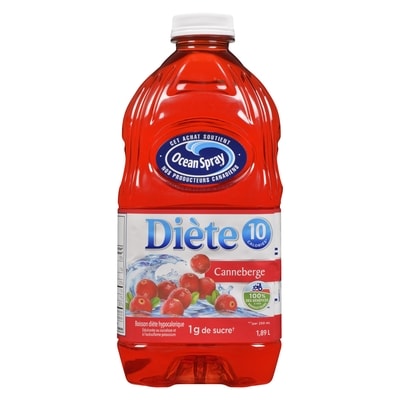 Ocean Spray Jus de canneberges diète 1.89 l, 0,21 $/100ml