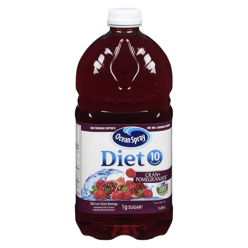 Diet Cranberry & Pomegranate Cocktail